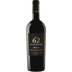 SAN MARZANO ANNIVERSARIO 62 2018' RISERVA PRIMITIVO DI MANDURIA D.O.P. 750ML